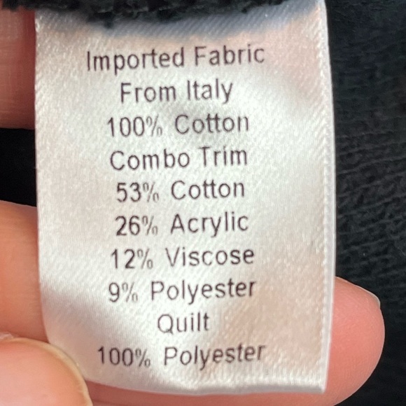 DREW Moto Jacket Italian Fabric Small Made in USA Black and White Tweed - Picture 9 of 13